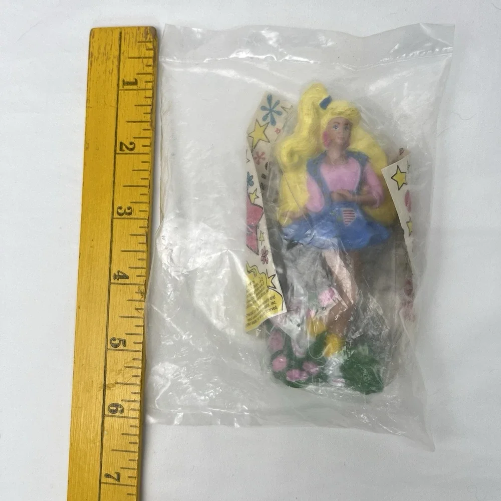 1990 All American Barbie Figurine McDonalds Happy Meal Toy #1 Sealed in Bag‎ New